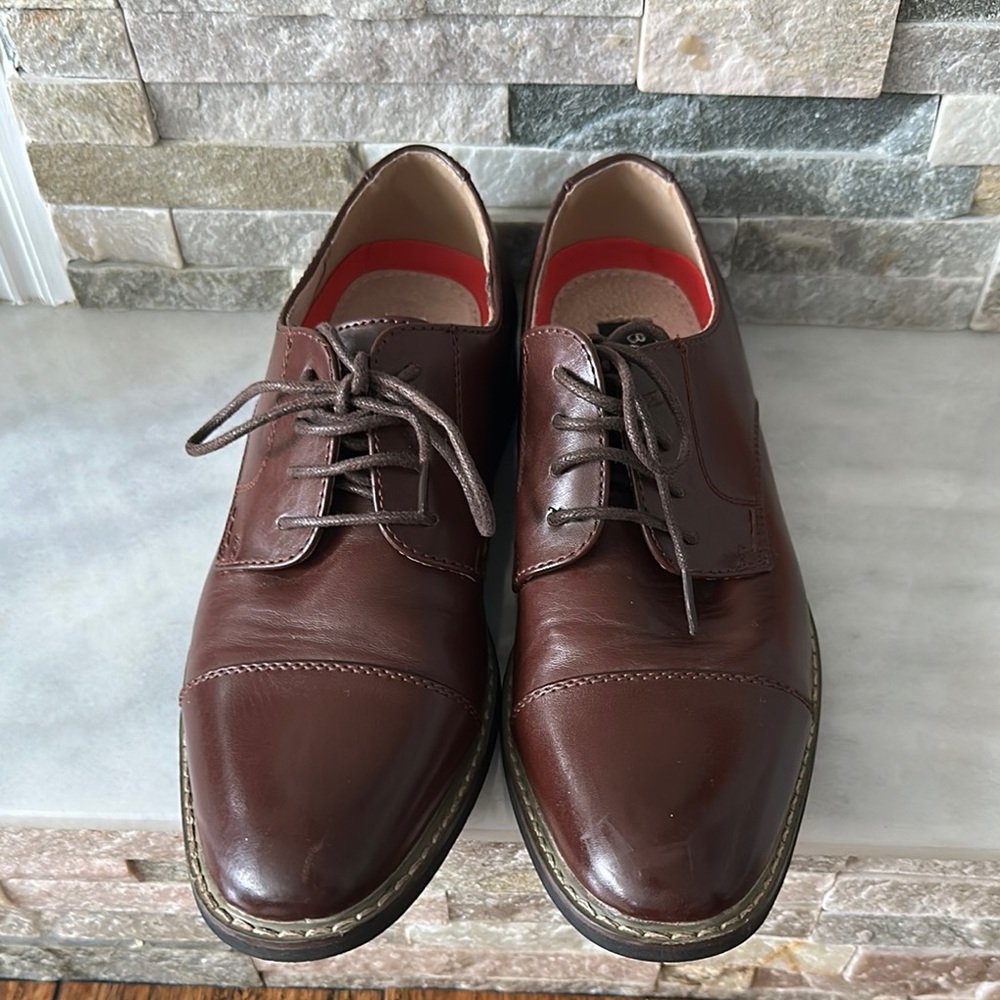 Brown Leather Men's Dress Shoes Size 7